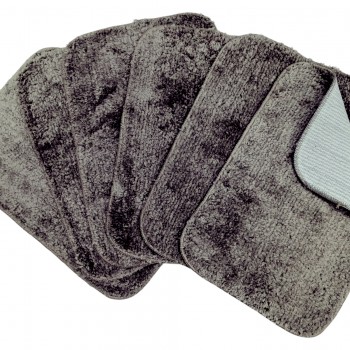 Market Fairy Brown Anti-Skid Door Mats Pack of 5 | Super Absorbent & Washable Microfiber Mats for Home, Bathroom, Kitchen, Living Room